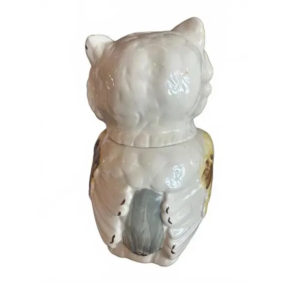 Vintage Ceramic Winking Owl cookie jar- RARE Shawnee Pottery - Picture 3 of 8